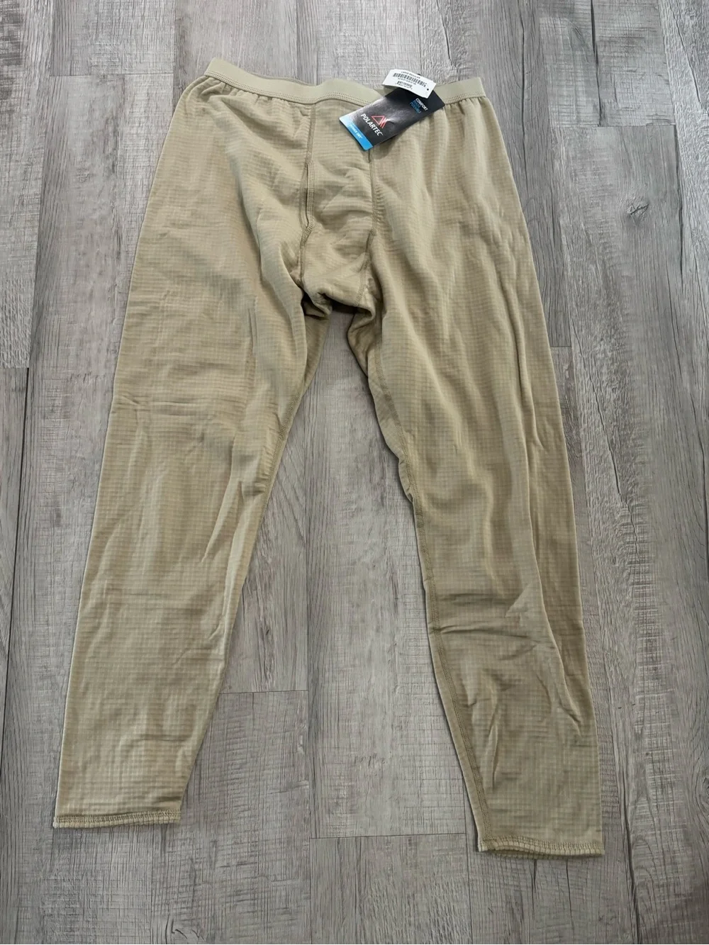 Men's Waffle Knit Thermal Long Johns - Tan Military